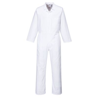2201 Food Coverall White L R