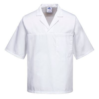 2209 Bakers Shirt S/S White XL Regular