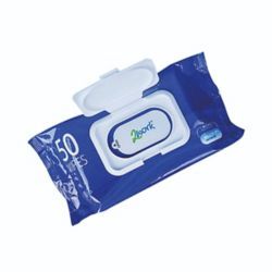 2WORK ALCOHOL HAND WIPES PK50