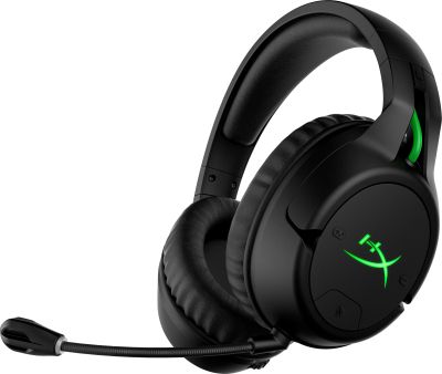HP HyperX CloudX Flight - Wireless Gaming Headset (Black-Green) - Xbox Handheld Calls/Music Black, Green