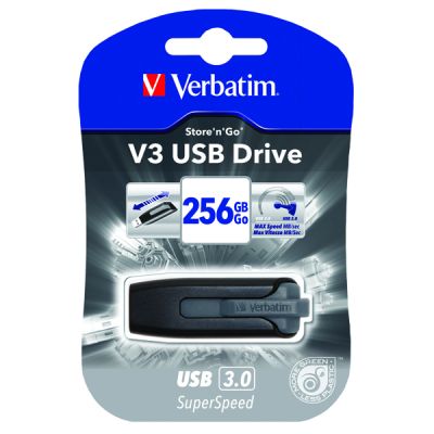 VERBATIM V3 USB3.0 256GB FLASH DRIVE