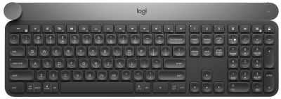 Logitech Craft Advanced with creative input dial keyboard RF Wireless + Bluetooth QWERTY English Black, Grey