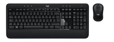 Logitech ADVANCED Combo Wireless and Mouse keyboard USB QWERTY English Mouse included Black