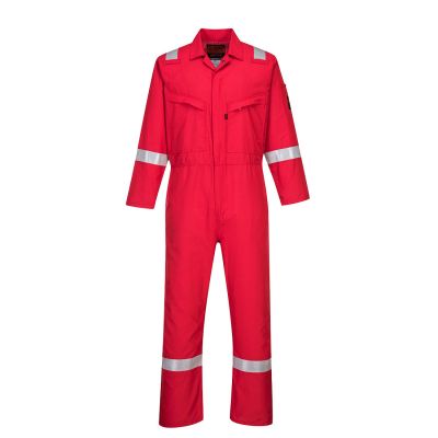 AF73 Araflame Silver Coverall Red 34 R