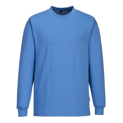 AS22 Anti-Static ESD Long Sleeve T-Shirt Hamilton Blue M Regular
