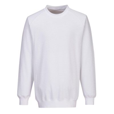 AS24 Anti-Static ESD Sweatshirt White L Regular