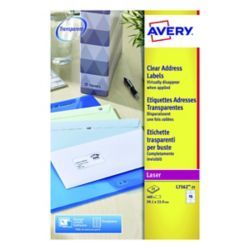 AVERY 99.1 X 34MM CLEAR LASER