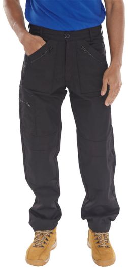 ACTION WORK TROUSERS BLACK 48