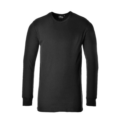 B123 Thermal T-Shirt Long Sleeve Black XS R