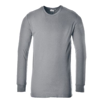 B123 Thermal T-Shirt Long Sleeve Grey M R