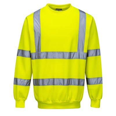 B303 Hi-Vis Sweatshirt Yellow S Regular