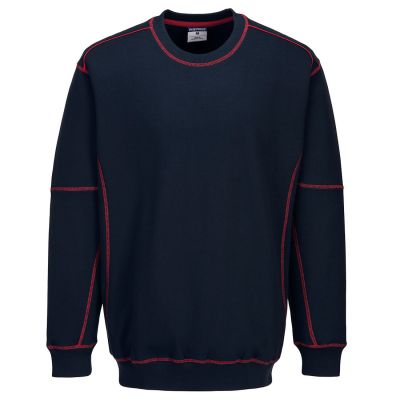 B318 Essential Two Tone Sweatshirt Navy/Red L Regular