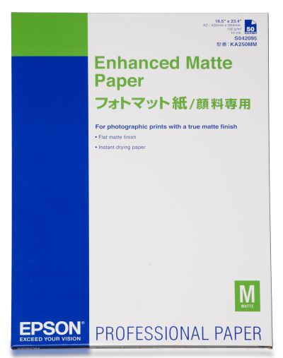 Epson Enhanced Matte Paper, DIN A2, 192g/m??, 50 Sheets