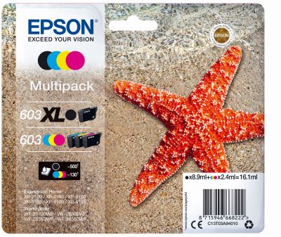 Epson 603 XL ink cartridge 1 pc(s) Original High (XL) Yield Black, Cyan, Magenta, Yellow