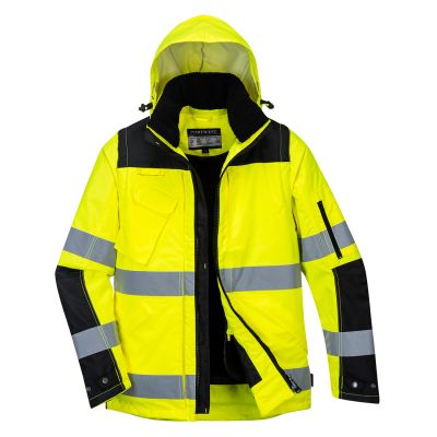 C469 Hi-Vis 3-in-1 Contrast Winter Pro Jacket  Yellow/Black S Regular