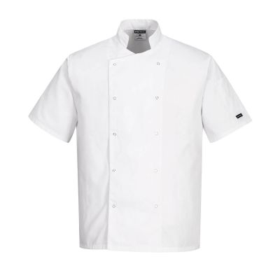 C733 Cumbria Chefs Jacket S/S White L Regular