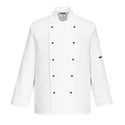 C834 Somerset Chefs Jacket L/S White L Regular
