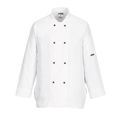 C837 Rachel Women's Chefs Jacket L/S White L Regular