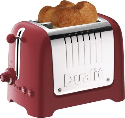 Dualit 2 Slot High Gloss Lite Toaster Red                 