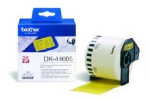 Brother DK-44605 Continuous Removable Yellow Paper Tape (62mm)