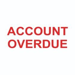 COLOP PRNTR 20 ACCOUNT OVERDUE RED