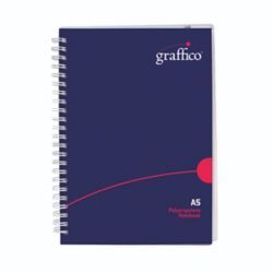 GRAFFICO PP TWIN-WIRE NOTEBK A5 140P