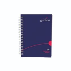 GRAFFICO PP TWIN-WIRE NOTEBK A6 140P
