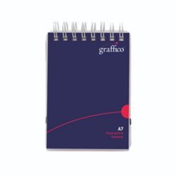 GRAFFICO PP TWIN-WIRE NOTEBK A7 140P