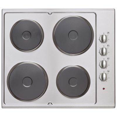 60CM 4 PLATE ELECTRIC HOB STAINLESS STEEL