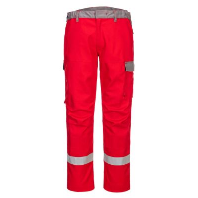 FR06 Bizflame Industry Two Tone Trousers Red 30 R