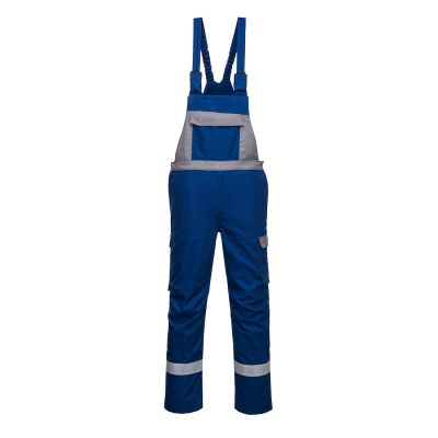 FR07 Bizflame Industry Two Tone Bib and Brace Royal Blue S R