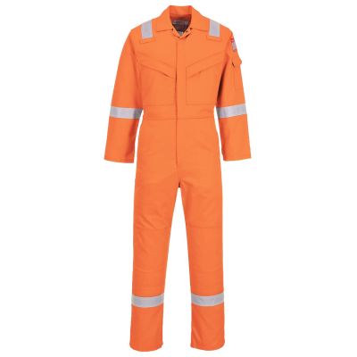 FR21 Flame Resistant Super Light Weight Anti-Static Coverall 210g Orange 4XL Regular
