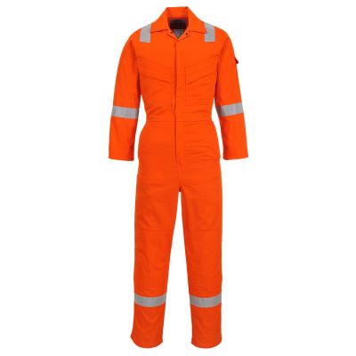 FR28 Flame Resistant Light Weight Anti-Static Coverall 280g Orange M Regular