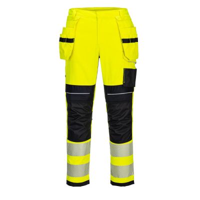 FR407 PW3 FR Hi-Vis Holster Trousers Yellow/Black 28 Regular