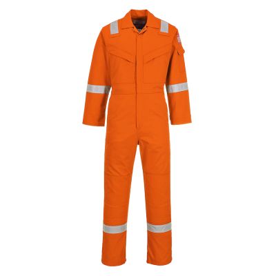 FR50 Flame Resistant Anti-Static Coverall 350g Orange Tall L Tall