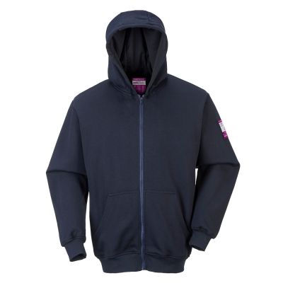 FR81 FR Zip Front Hooded Sweatshirt Navy XL Regular