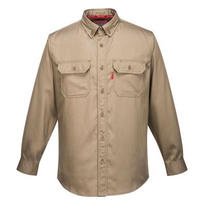 FR89 Bizflame 88/12 FR Shirt Khaki XL Regular