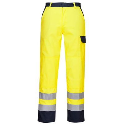 FR92 Bizflame Work Hi-Vis Trousers Yellow L Regular