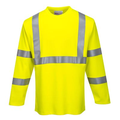 FR96 FR Hi-Vis Long Sleeve T-Shirt Yellow XL Regular