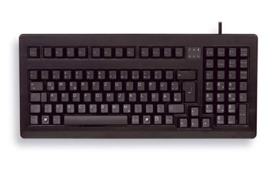 CHERRY G80-1800 Compact Corded Keyboard, Black, PS2/USB, (QWERTY - UK)