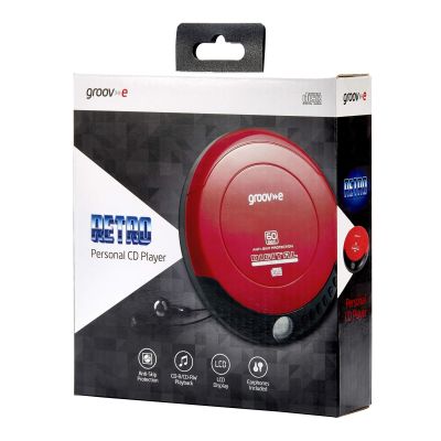 Groov-e Personal Cd Player Red                             
