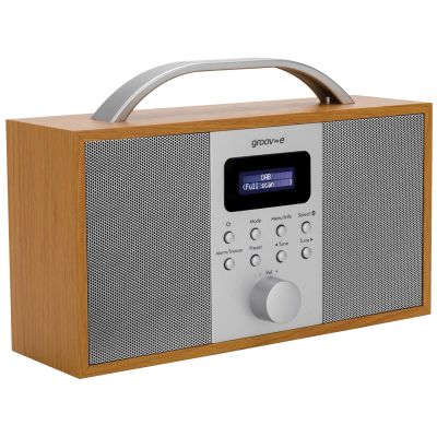 Groov-e Boston Wood Dab/Fm Radio With Bluetooth            
