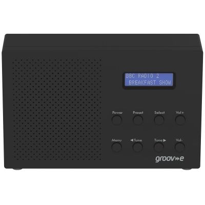 Groov-e Paris Portable Dab/Fm Digital Radio Black          