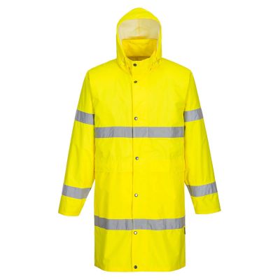 H442 Hi-Vis Rain Coat 100cm  Yellow L Regular