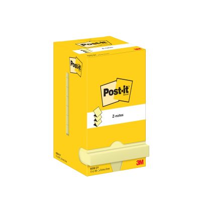 POST-IT Z-NOTES YEL 76X76MMP12