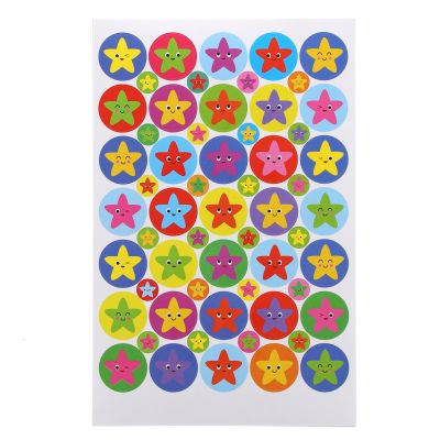 COLOURED STAR STICKERS
