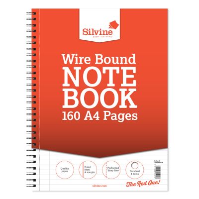 SILVINE SIDEBOUND A4 NOTEPAD PAD PACK 6