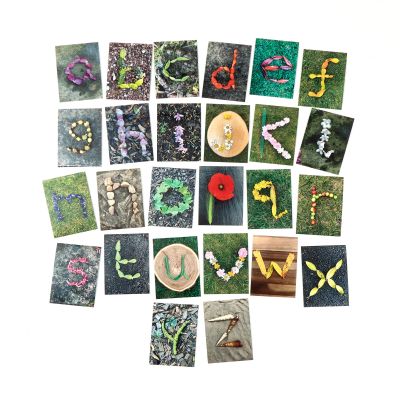 NATURAL ALPHABET CARDS LOWERCASE