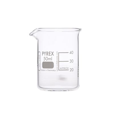 PYREX GLASS BEAKER SQUAT FORM 50MLP10