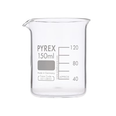 PYREX GLASS BEAKER SQUAT FORM 150MLP10